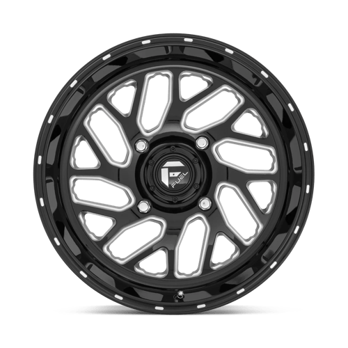 Fuel Offroad D581 TRITON Gloss Black Milled 18x7 +13 4x156mm 132mm - Wheelwiz