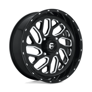 Fuel Offroad D581 TRITON Gloss Black Milled 20x7 +13 4x137mm 110.1mm - Wheelwiz