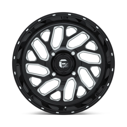 Fuel Offroad D581 TRITON Gloss Black Milled 20x7 +13 4x156mm 132mm - Wheelwiz