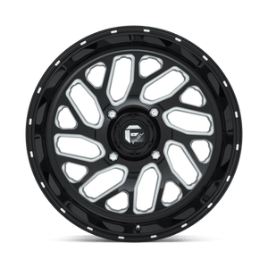 Fuel Offroad D581 TRITON Gloss Black Milled 20x7 +13 4x137mm 110.1mm - Wheelwiz