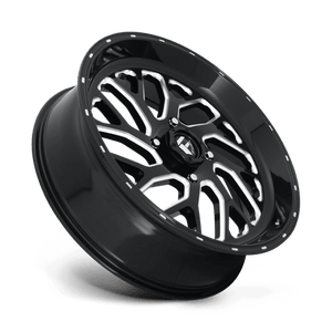 Fuel Offroad D581 TRITON Gloss Black Milled 22x7 +13 4x156mm 132mm - Wheelwiz