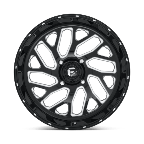 Fuel Offroad D581 TRITON Gloss Black Milled 22x7 +13 4x156mm 132mm - Wheelwiz