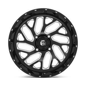Fuel Offroad D581 TRITON Gloss Black Milled 22x7 +13 4x156mm 132mm - Wheelwiz
