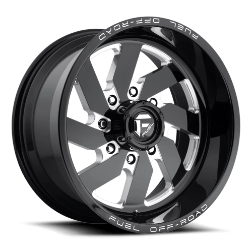 Fuel Offroad D582 TURBO Gloss Black Milled 20x10 -18 6x139.7mm 108mm - WheelWiz