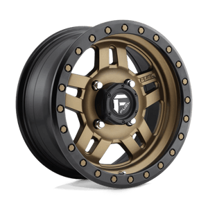 Fuel Offroad D583 ANZA UTV Matte Bronze Black Bead Ring 14x7 +13 4x156mm 132mm - Wheelwiz