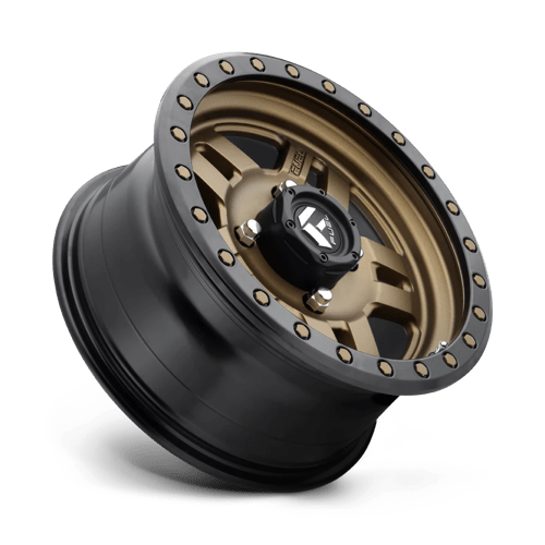 Fuel Offroad D583 ANZA UTV Matte Bronze Black Bead Ring 15x7 +13 4x156mm 132mm - Wheelwiz