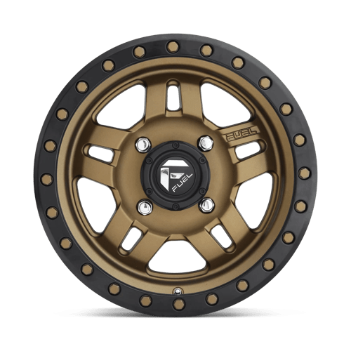 Fuel Offroad D583 ANZA UTV Matte Bronze Black Bead Ring 15x7 +13 4x156mm 132mm - Wheelwiz