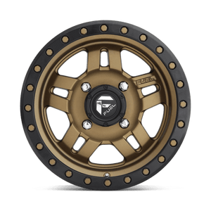 Fuel Offroad D583 ANZA UTV Matte Bronze Black Bead Ring 15x7 +13 4x156mm 132mm - Wheelwiz