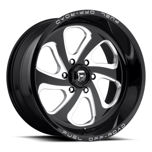 Fuel Offroad D587 FLOW Gloss Black Milled 18x9 -12 8x170mm 125.1mm - WheelWiz