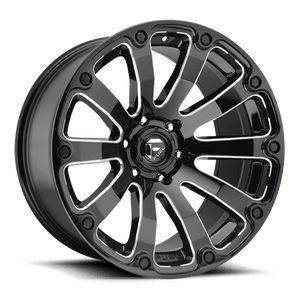 Fuel Offroad D598 DIESEL Gloss Black Milled 20x12 -44 8x180mm 124.2mm - WheelWiz