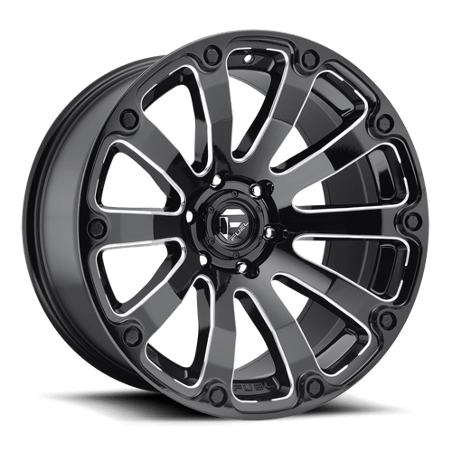 Fuel Offroad D598 DIESEL Gloss Black Milled 20x10 -18 8x165.1mm 125.1mm - Wheelwiz