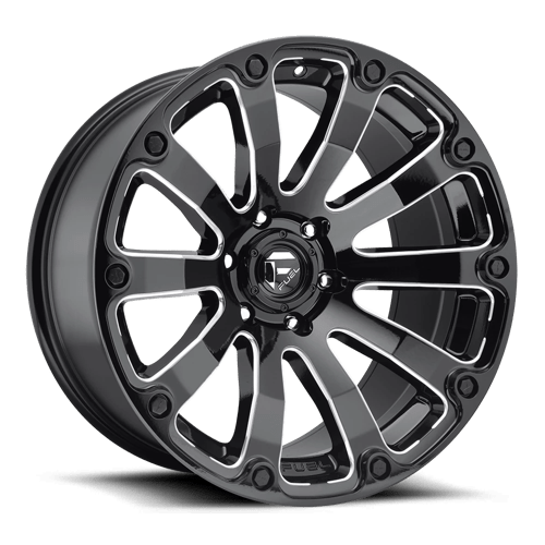 Fuel Offroad D598 DIESEL Gloss Black Milled 20x10 -18 6x139.7mm 108mm - WheelWiz