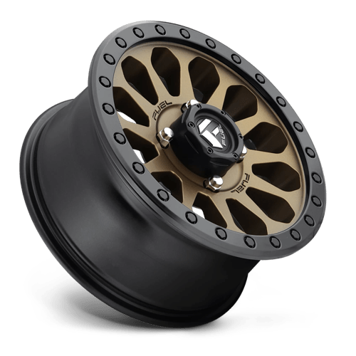 Fuel Offroad D600 VECTOR UTV Matte Bronze Black Bead Ring 14x7 +38 4x137mm 110.1mm - Wheelwiz