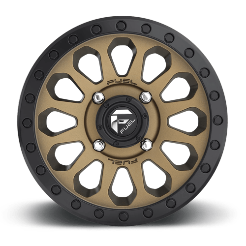 Fuel Offroad D600 VECTOR UTV Matte Bronze Black Bead Ring 14x7 +38 4x137mm 110.1mm - Wheelwiz