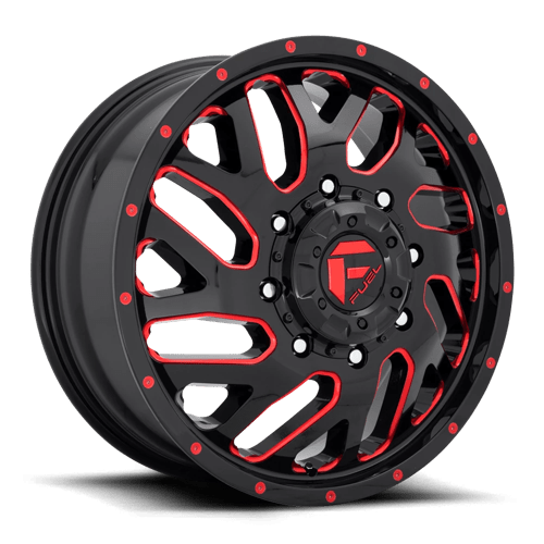Fuel Offroad D656 TRITON Gloss Black Red Tinted Clear 20x8.25 +105 8x200mm 142mm - Wheelwiz