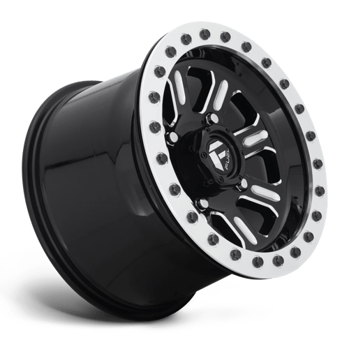 Fuel Offroad D910 HARDLINE BEADLOCK Gloss Black Milled 15x7 +38 4x137mm 110.1mm - Wheelwiz