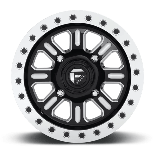 Fuel Offroad D910 HARDLINE BEADLOCK Gloss Black Milled 15x7 +38 4x137mm 110.1mm - Wheelwiz