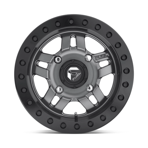 Fuel Offroad D918 ANZA BEADLOCK Matte Gun Metal 14x7 +13 4x137mm 110.1mm - Wheelwiz