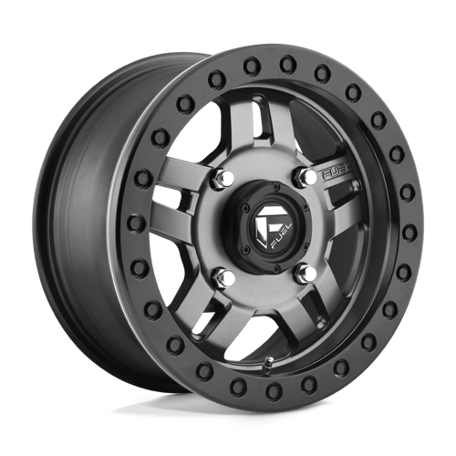 Fuel Offroad D918 ANZA BEADLOCK Matte Gun Metal 15x7 +38 4x137mm 110.1mm - Wheelwiz