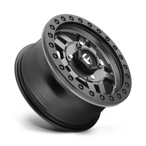 Fuel Offroad D918 ANZA BEADLOCK Matte Gun Metal 15x7 +38 4x137mm 110.1mm - Wheelwiz