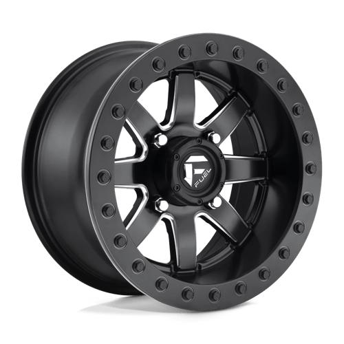 Fuel Offroad D928 MAVERICK BEADLOCK Matte Black 15x10 0 4x156mm 132mm - Wheelwiz