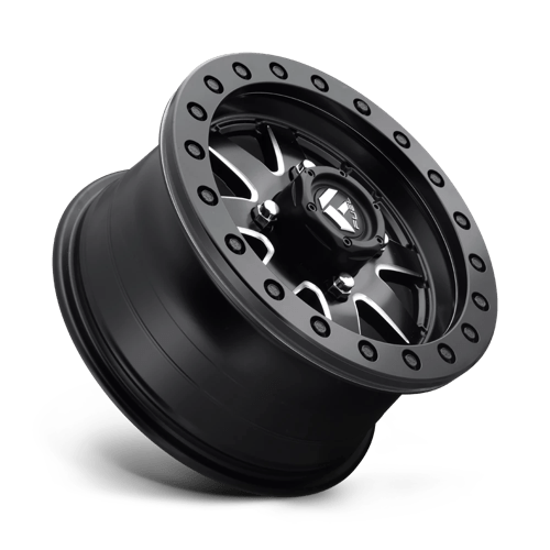 Fuel Offroad D938 MAVERICK BEADLOCK Matte Black Milled 14x7 +13 4x137mm 110.1mm - WheelWiz