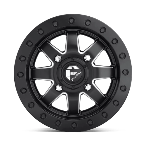 Fuel Offroad D938 MAVERICK BEADLOCK Matte Black Milled 14x7 +38 4x137mm 110.1mm - Wheelwiz
