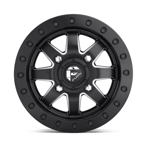 Fuel Offroad D938 MAVERICK BEADLOCK Matte Black Milled 14x7 +13 4x156mm 132mm - WheelWiz