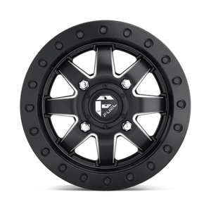 Fuel Offroad D938 MAVERICK BEADLOCK Matte Black Milled 14x7 +13 4x156mm 132mm - WheelWiz