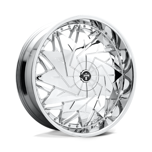 DUB S235 DAZR Chrome Plated 26x9 +25 5x114.3|5x120mm 72.6mm - WheelWiz