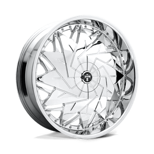 DUB S235 DAZR Chrome Plated 26x10 +05 5x115|5x120mm 72.6mm - WheelWiz