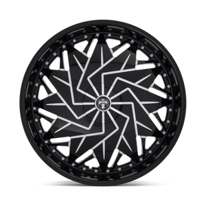 DUB S231 DAZR Gloss Black Milled 26x9 +15 5x115|5x120mm 72.6mm - Wheelwiz