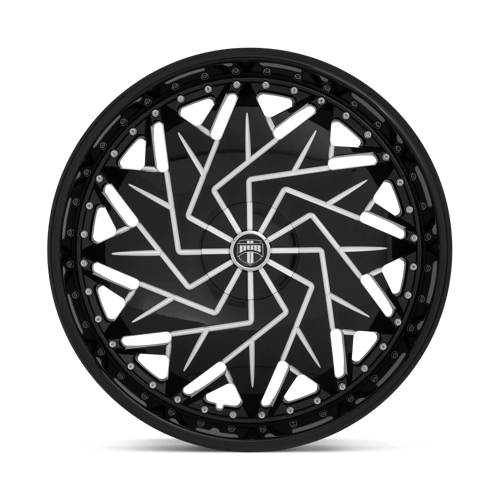 DUB  Gloss Black Milled 26x10 +05 Custom 78.1mm - Wheelwiz