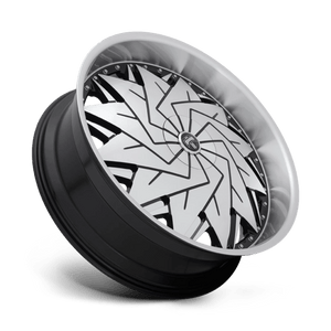 DUB  Gloss Black Machined 26x9 +25 Custom 72.6mm - Wheelwiz