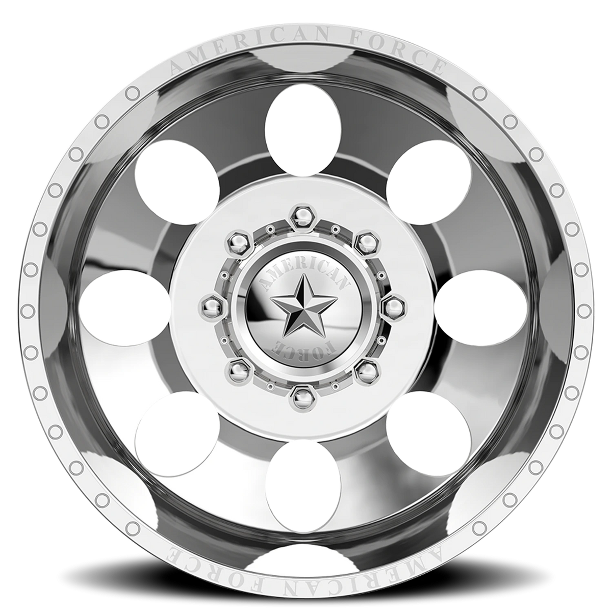 American Force DB01 Radial DBO Polished 22x8.25 -145 8x210mm 154mm - Wheelwiz