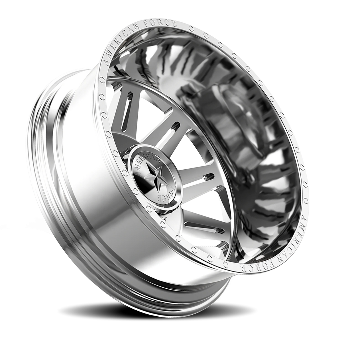 American Force DB04 Clutch DBO Polished 24x8.25 -145 8x165.1mm 117mm - Wheelwiz