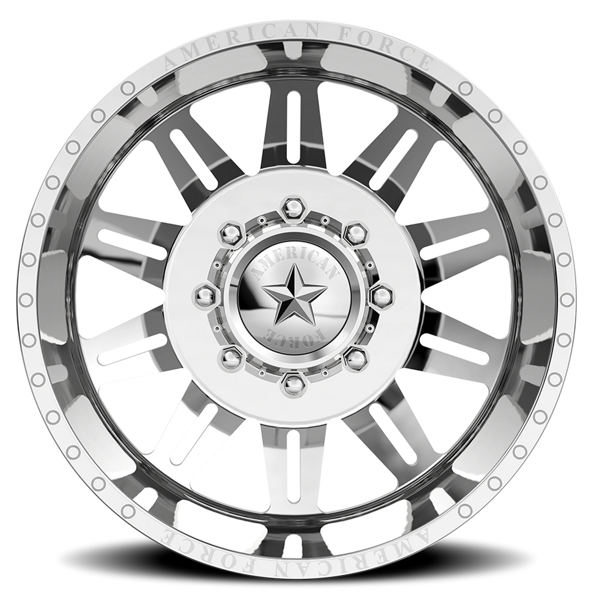 American Force DB04 Clutch DBO Polished 24x8.25 -145 8x200mm 142mm - Wheelwiz