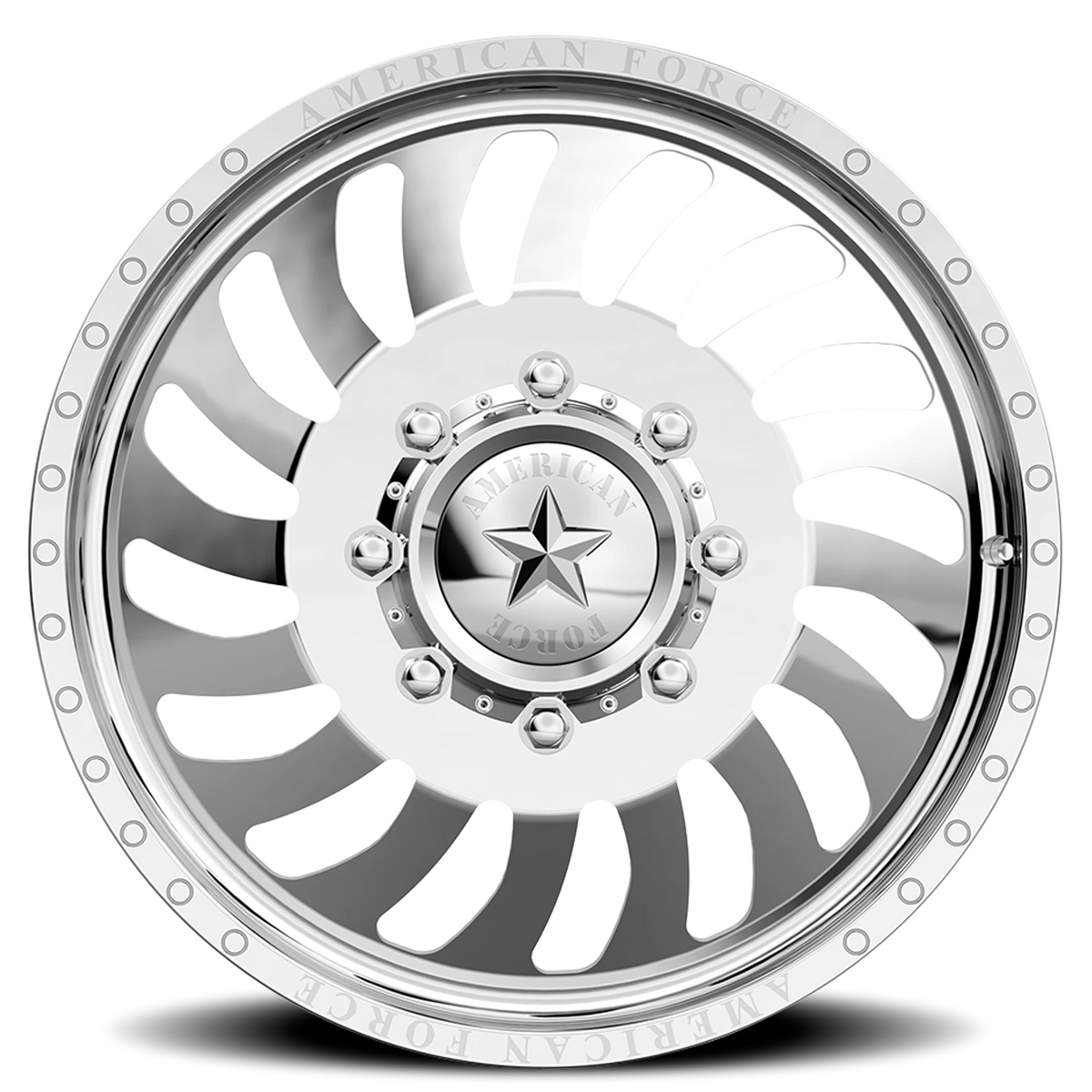 American Force DB06 Wave DBO Polished 20x8.25 +169 8x210mm 154mm - Wheelwiz