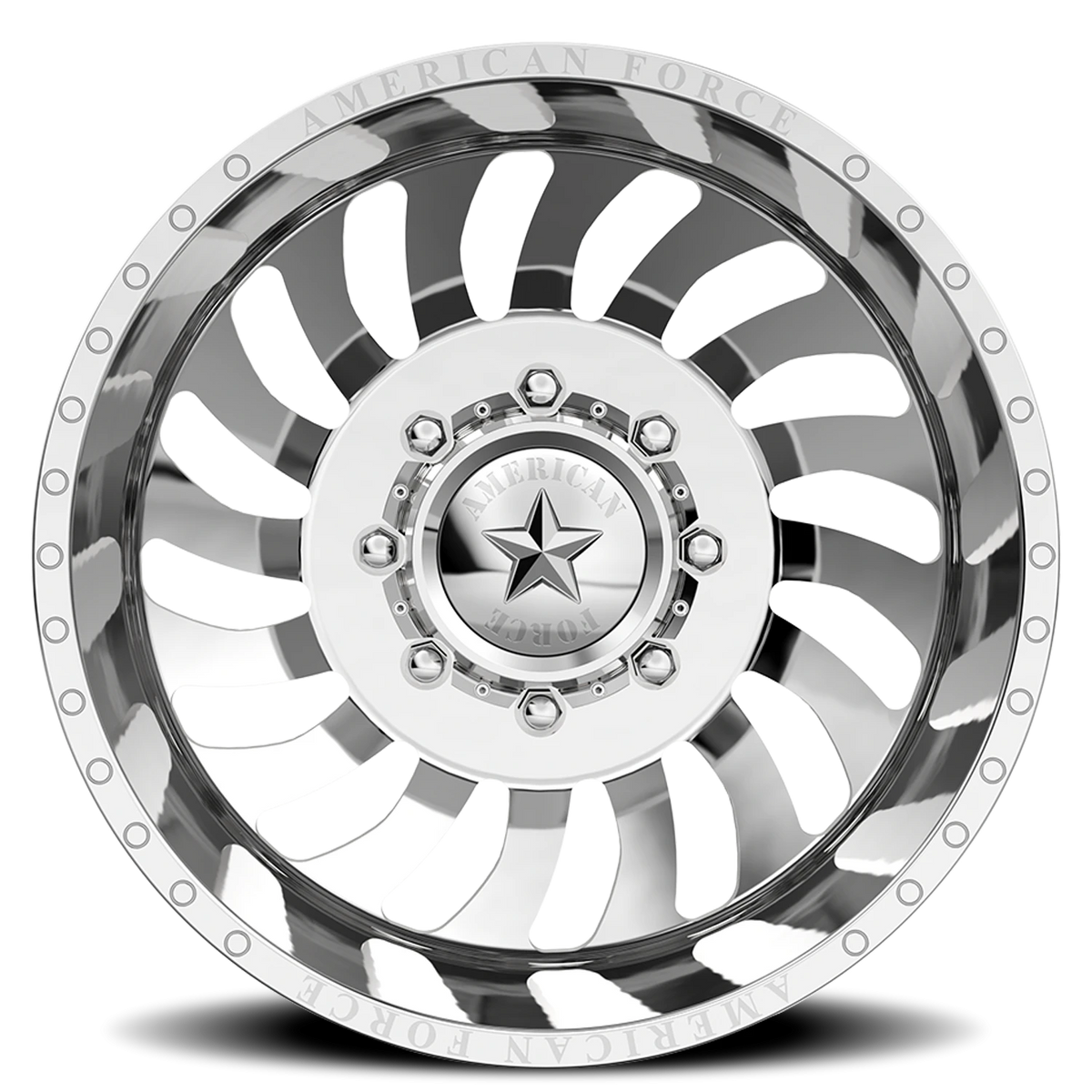 American Force DB06 Wave DBO Polished 20x8.25 -145 8x200mm 142mm - Wheelwiz