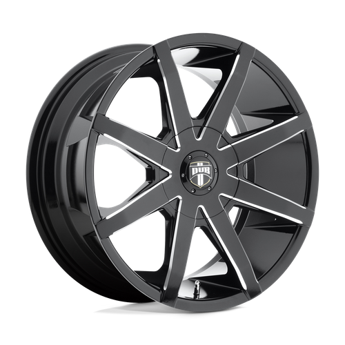 DUB S109 PUSH Gloss Black Milled 20x8.5 +10 5x115|5x120.65mm 72.6mm