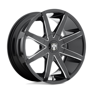 DUB S109 PUSH Gloss Black Milled 20x8.5 +35 6x120|6x132mm 74.5mm