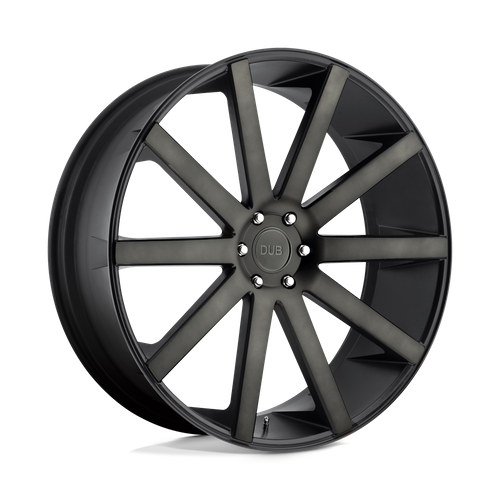 DUB S121 SHOT CALLA Matte Black Double Dark Tint 24x10 +20 6x139.7mm 106.1mm