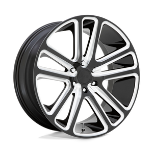 DUB S255 FLEX Gloss Black Milled 22x9.5 +25 6x139.7mm 106.1mm