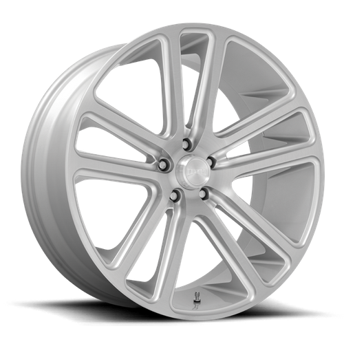 DUB S257 FLEX Gloss Silver Brushed Face 24x10 +20 5x115mm 71.5mm