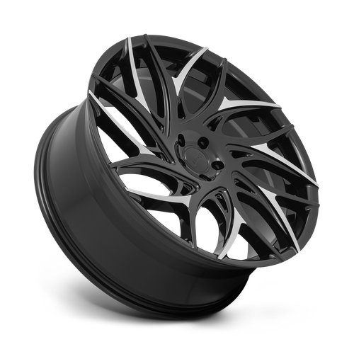 DUB S259 G.O.A.T. Gloss Black W/ Machined Spokes 26x10 +10 5x127mm 78.1mm - Wheelwiz