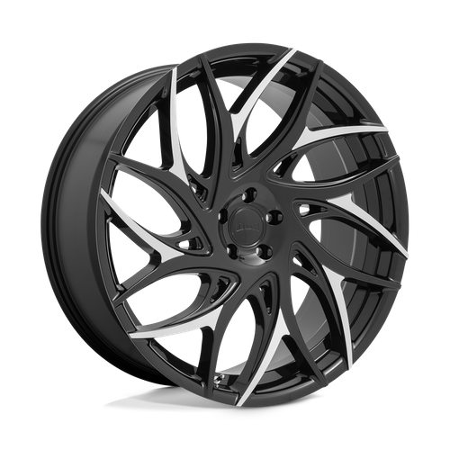 DUB S259 G.O.A.T. Gloss Black W/ Machined Spokes 26x10 +10 5x127mm 78.1mm - Wheelwiz