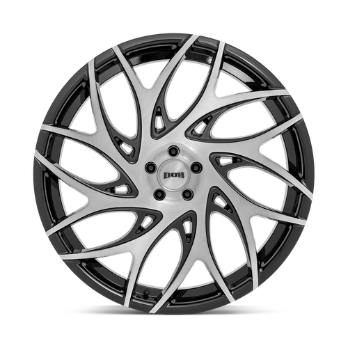 DUB S260 G.O.A.T. Brush Face Gblk Drk Tint Spoke 20x9 +35 5x120mm 72.6mm