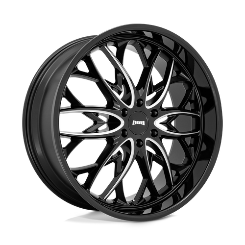 DUB S263 OG Gloss Black Milled 24x10 +30 6x135mm 87.1mm