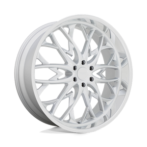 DUB S264 OG Silver W/ Diamond Cut Lip 22x9.5 +25 6x139.7mm 106.1mm