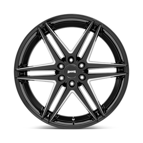 DUB S267 DIRTY DOG Glossy Black Milled 24x10 +30 6x135mm 87.1mm